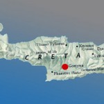 Carta geografica dell'isola di Creta